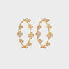 Circle Shape Rhinestone Alloy Earrings Style D One Size Earrings - Tophatter Daily Deals