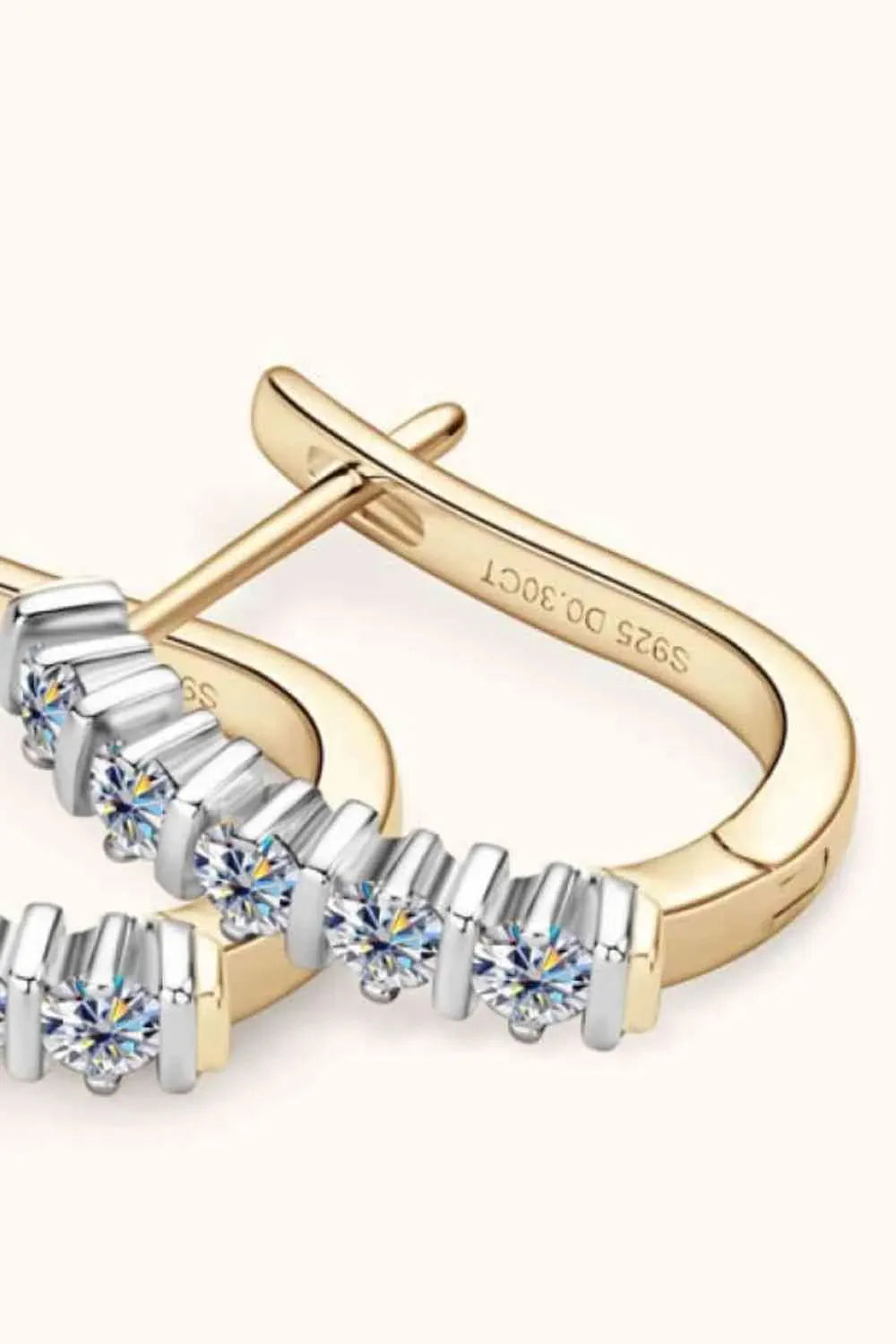 Moissanite 925 Sterling Silver Earrings Moissanite - Tophatter Daily Deals