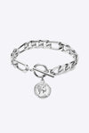 Chunky Chain Toggle Clasp Bracelet Silver One Size Bracelets - Tophatter Daily Deals