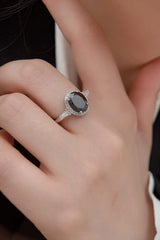 Agate 925 Sterling Silver Halo Ring Rings - Tophatter Daily Deals