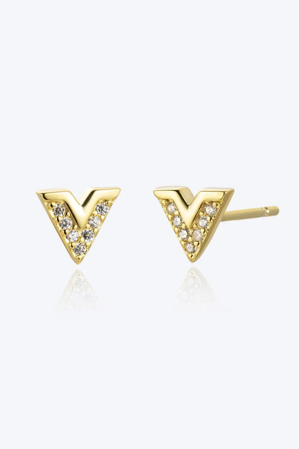 Zircon 925 Sterling Silver Stud Earrings Earrings - Tophatter Daily Deals