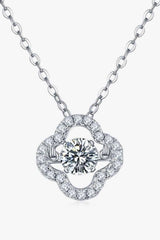 Moissanite Four Leaf Clover Pendant Necklace Moissanite - Tophatter Daily Deals