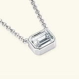 1 Carat Moissanite 925 Sterling Silver Pendant Necklace Moissanite - Tophatter Daily Deals