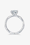 1 Carat Moissanite 925 Sterling Silver Ring Moissanite - Tophatter Daily Deals