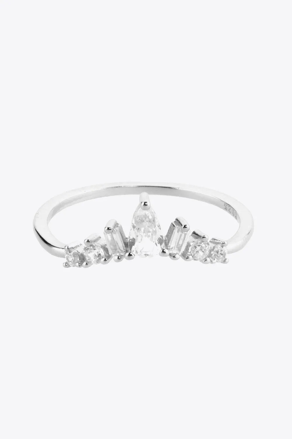 Zircon 925 Sterling Silver Ring Rings - Tophatter Daily Deals