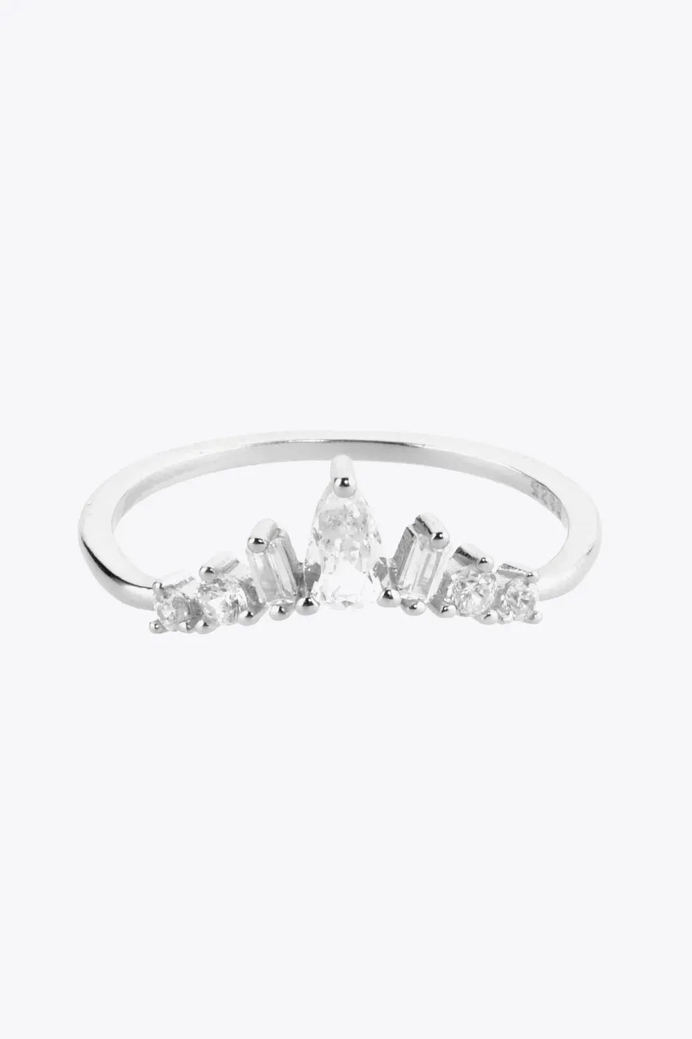 Zircon 925 Sterling Silver Ring Rings - Tophatter Daily Deals