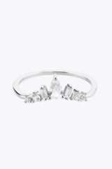 Zircon 925 Sterling Silver Ring Rings - Tophatter Daily Deals