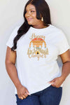 Simply Love Full Size HAPPY CAMPER Graphic T-Shirt Bleach Women's T-Shirts - Tophatter Daily Deals