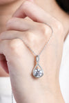 2 Carat Moissanite 925 Sterling Silver Necklace - Tophatter Deals