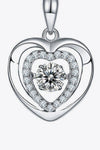 Moissanite Heart Pendant Necklace - Tophatter Deals