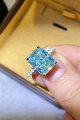 2 Carat Moissanite Ring Green Moissanite - Tophatter Daily Deals