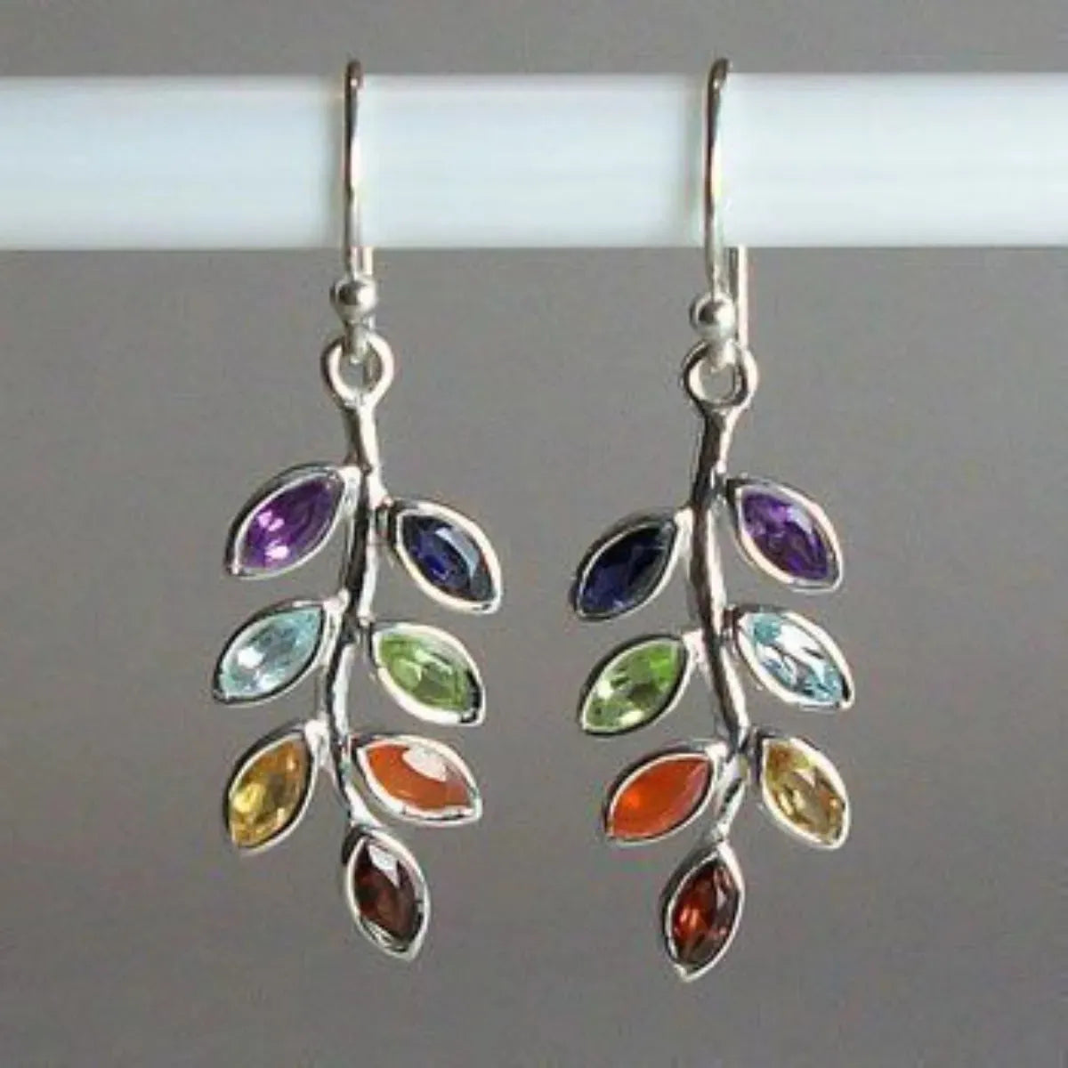 Leaf Shape Alloy Earrings Earrings - Tophatter Daily Deals