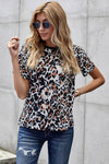 Leopard Print T-Shirt Women's T-Shirts - Tophatter Daily Deals