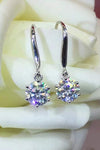 2 Carat Moissanite 6-Prong Drop Earrings Moissanite - Tophatter Daily Deals