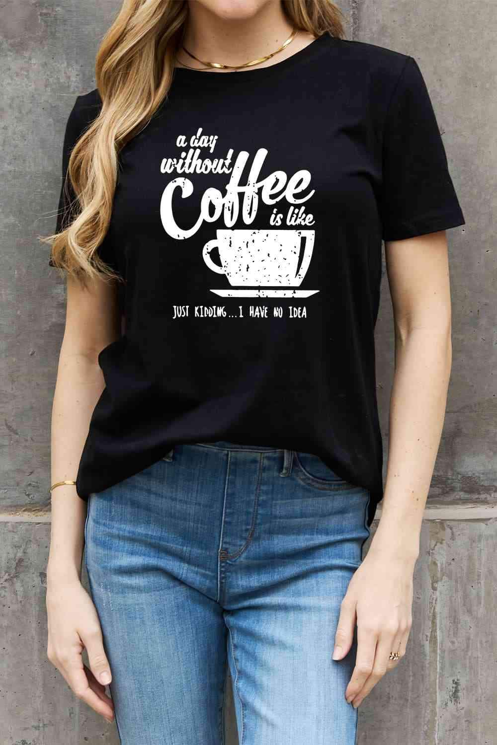 Simply Love Full Size Slogan Graphic Cotton Tee Women's T-Shirts - Tophatter Daily Deals