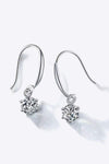 2 Carat Moissanite 6-Prong Drop Earrings Moissanite - Tophatter Daily Deals