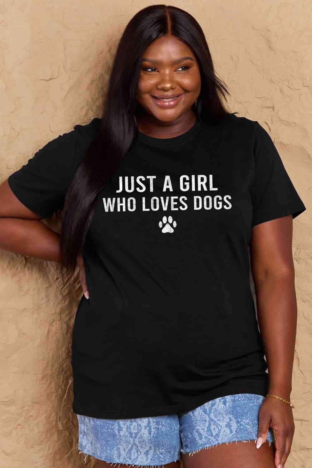 Simply Love Full Size Dog Paw Graphic Cotton T-Shirt Women's T-Shirts - Tophatter Daily Deals