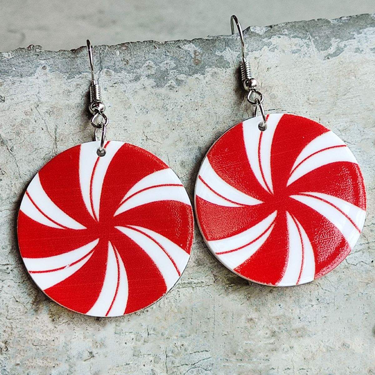 Christmas Themed Acrylic Dangle Earrings Style I One Size Earrings - Tophatter Daily Deals