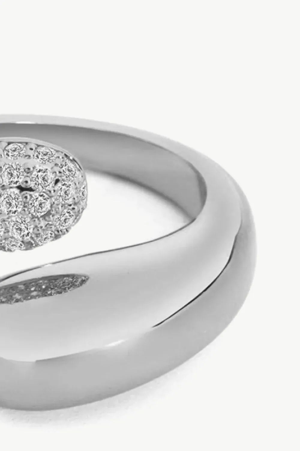 Crystal Polished Bypass Ring Rings - Tophatter Daily Deals