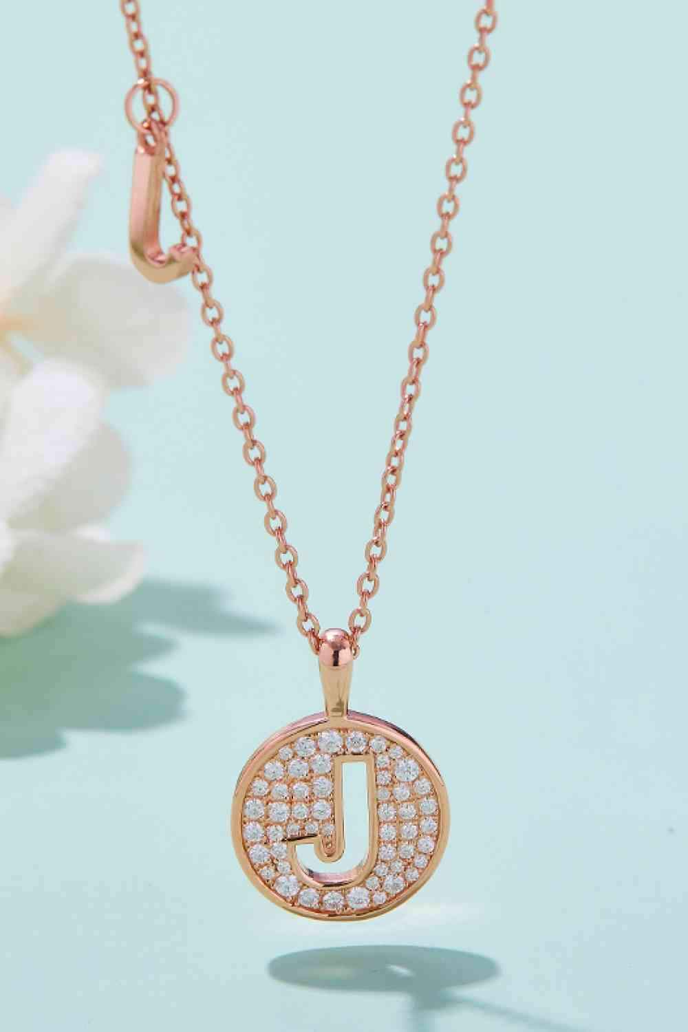 Moissanite A to J Pendant Necklace Moissanite - Tophatter Daily Deals