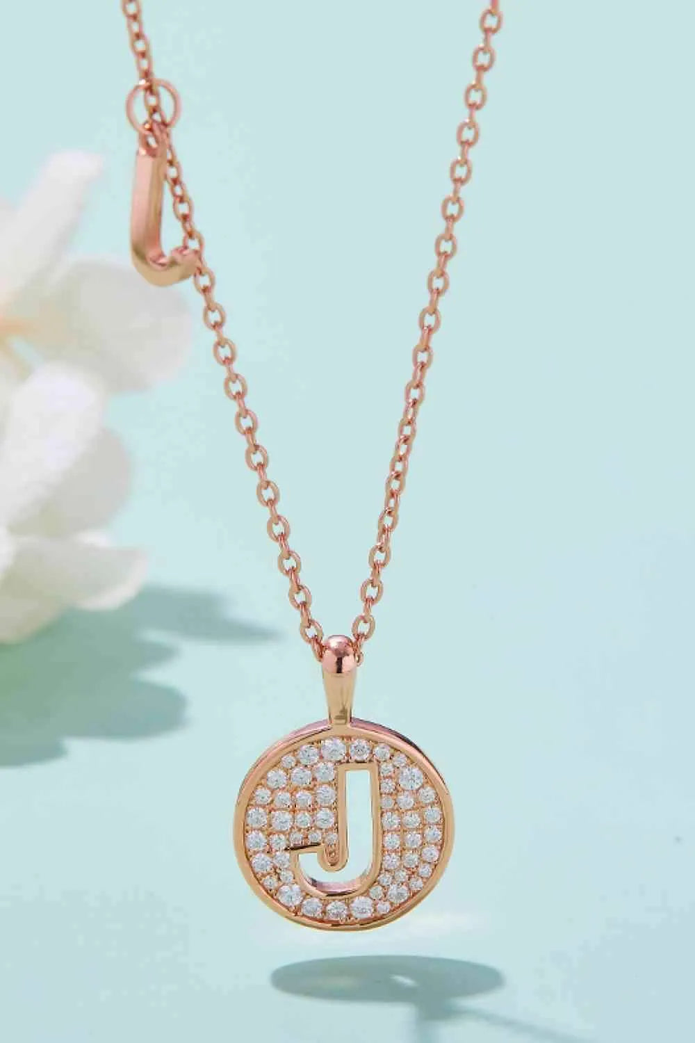 Moissanite A to J Pendant Necklace Moissanite - Tophatter Daily Deals