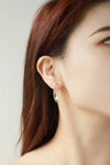 Pearl C-Hoop Earrings Earrings - Tophatter Daily Deals