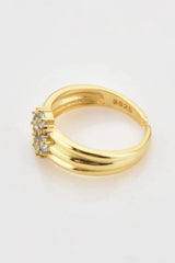 Zircon 925 Sterling Silver Open Ring Rings - Tophatter Daily Deals