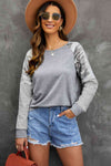 Mixed Print Raglan Top Women's T-Shirts - Tophatter Daily Deals