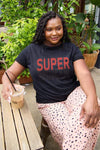 Simply Love Full Size SUPERWOMAN Short Sleeve T-Shirt Black Women's T-Shirts - Tophatter Daily Deals