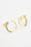 18K Gold-Plated 925 Sterling Silver C-Hoop Earrings Earrings - Tophatter Daily Deals