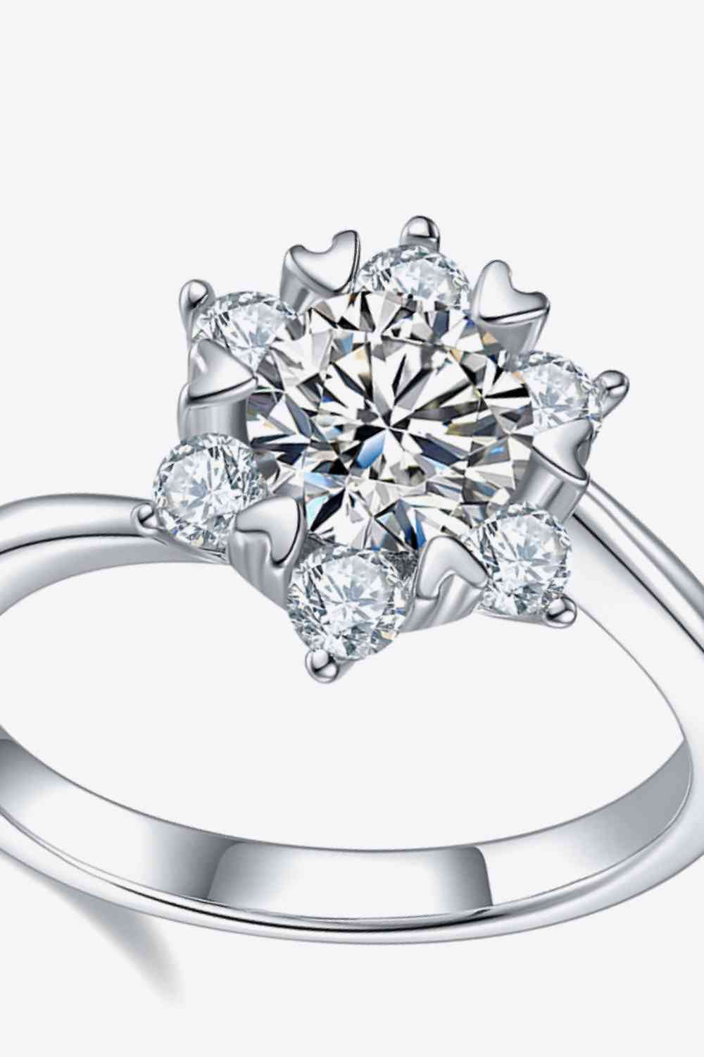 1 Carat Moissanite Zircon Ring Moissanite - Tophatter Daily Deals