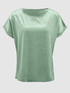 Round Neck Short Sleeve T-Shirt Women's T-Shirts - Tophatter Daily Deals