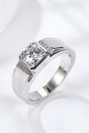 From The Heart 1 Carat Moissanite Ring Silver Moissanite - Tophatter Daily Deals