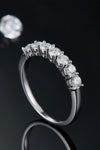 Can't Stop Your Shine Moissanite Platinum-Plated Ring - Tophatter Deals