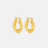 Gold-Plated Huggie Earrings Earrings - Tophatter Daily Deals