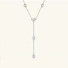 1.1 Carat Moissanite 925 Sterling Silver Necklace Silver One Size Moissanite - Tophatter Daily Deals