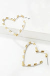 Heart Shape Dangle Earrings Earrings - Tophatter Daily Deals