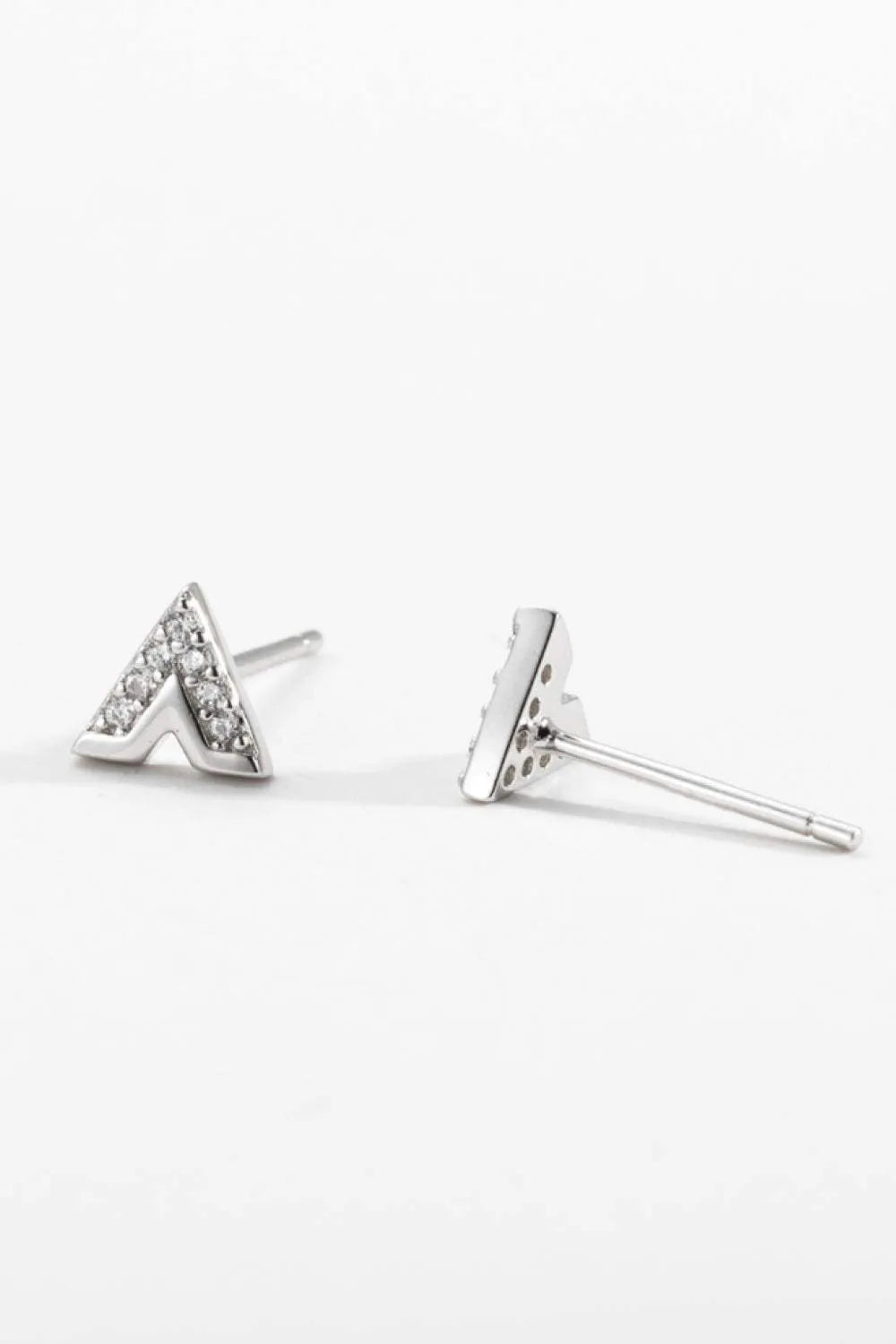Zircon 925 Sterling Silver Stud Earrings Earrings - Tophatter Daily Deals