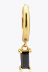 Zircon Huggie Drop Earrings Earrings - Tophatter Daily Deals