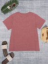 HAPPY VALENTINE'S DAY Round Neck Short Sleeve T-Shirt Women's T-Shirts - Tophatter Daily Deals