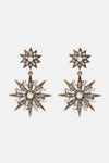 Zinc Alloy Star Shape Dangle Earrings Brass One Size Earrings - Tophatter Daily Deals