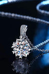 Looking At You 2 Carat Moissanite Pendant Necklace Silver One Size Moissanite - Tophatter Daily Deals