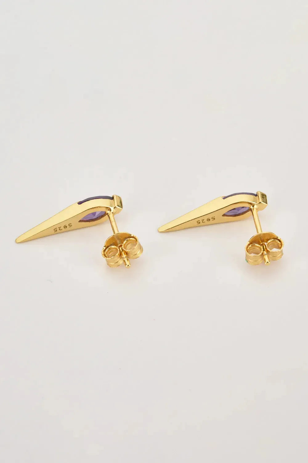 Zircon Decor 925 Sterling Silver Earrings Earrings - Tophatter Daily Deals