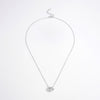 925 Sterling Silver Inlaid Zircon Heart Necklace Necklaces - Tophatter Daily Deals