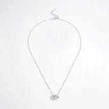 925 Sterling Silver Inlaid Zircon Heart Necklace Necklaces - Tophatter Daily Deals