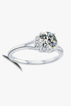 1 Carat Moissanite Split Shank Ring Moissanite - Tophatter Daily Deals