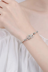 925 Sterling Silver Moissanite Bracelet Moissanite - Tophatter Daily Deals