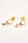 Zircon 925 Sterling Silver Drop Earrings Earrings - Tophatter Daily Deals
