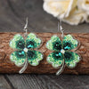 Lucky Clover Acrylic Dangle Earrings Earrings - Tophatter Daily Deals