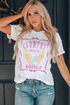 COUNTRY MUSIC NASHVILLE Graphic Tee Women's T-Shirts - Tophatter Daily Deals